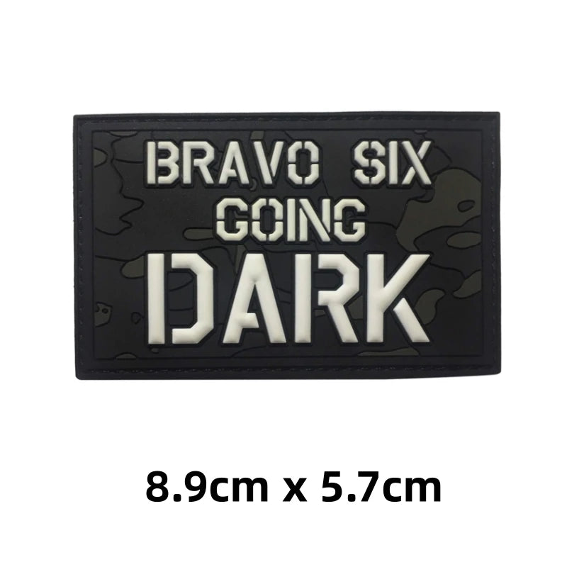 Bravo SIX Going Dark PVC Badge