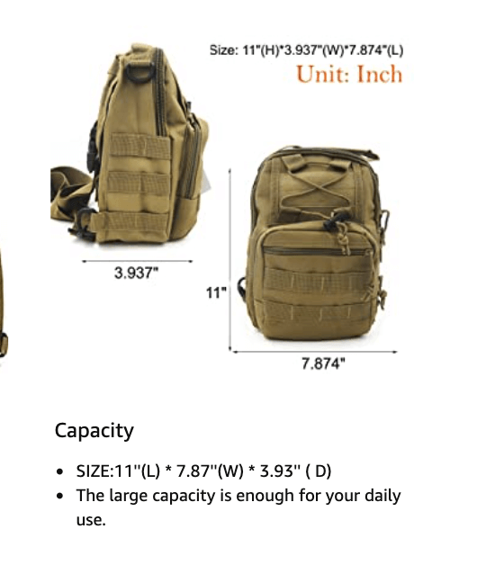 Small Military Backpack