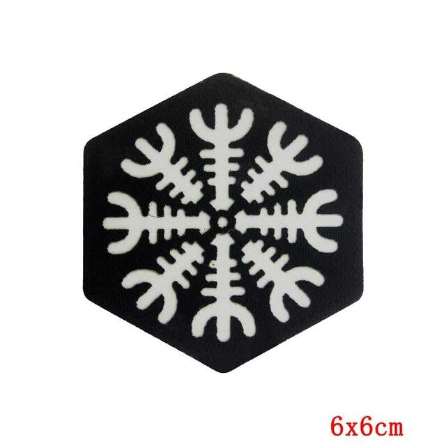 Viking Symbol Glow in the Dark Patch