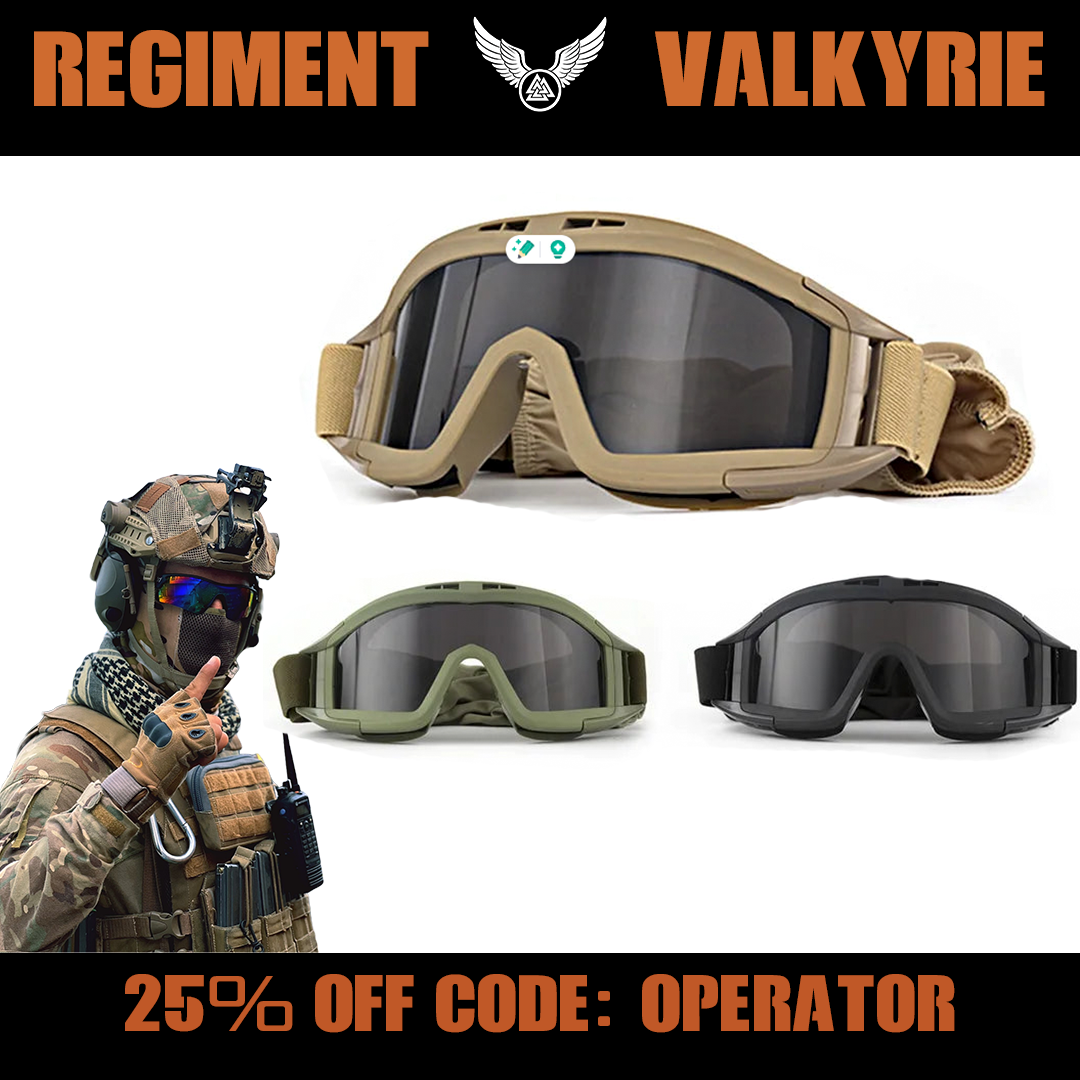 tactical military goggles Airsoft Tactical Goggles – Regiment Valkyrie