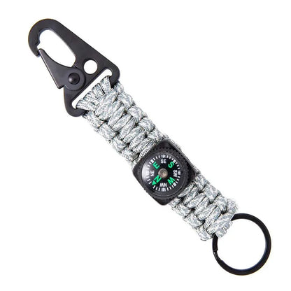 Rope Keychain with Compass