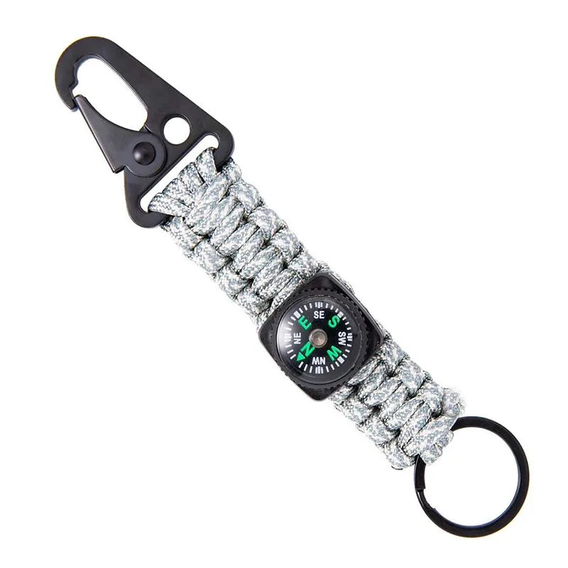 Rope Keychain with Compass