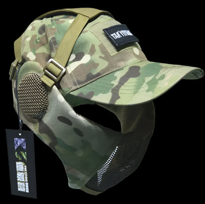 Airsoft Half Face Mask and Hat Set