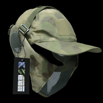 Airsoft Half Face Mask and Hat Set