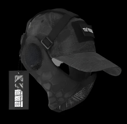 Airsoft Half Face Mask and Hat Set