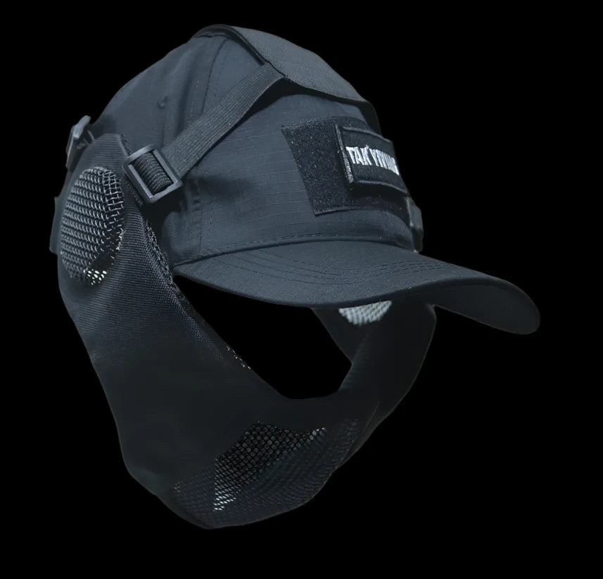 Airsoft Half Face Mask and Hat Set