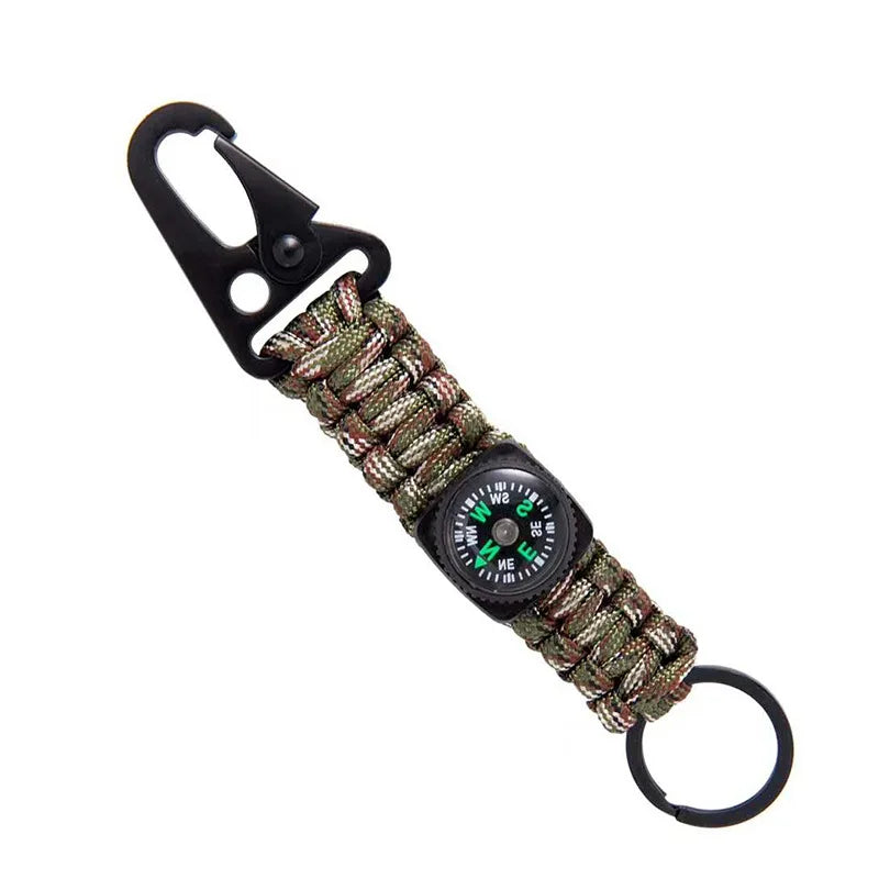 Rope Keychain with Compass