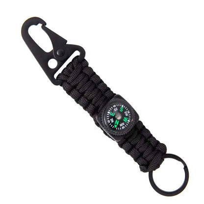 Rope Keychain with Compass