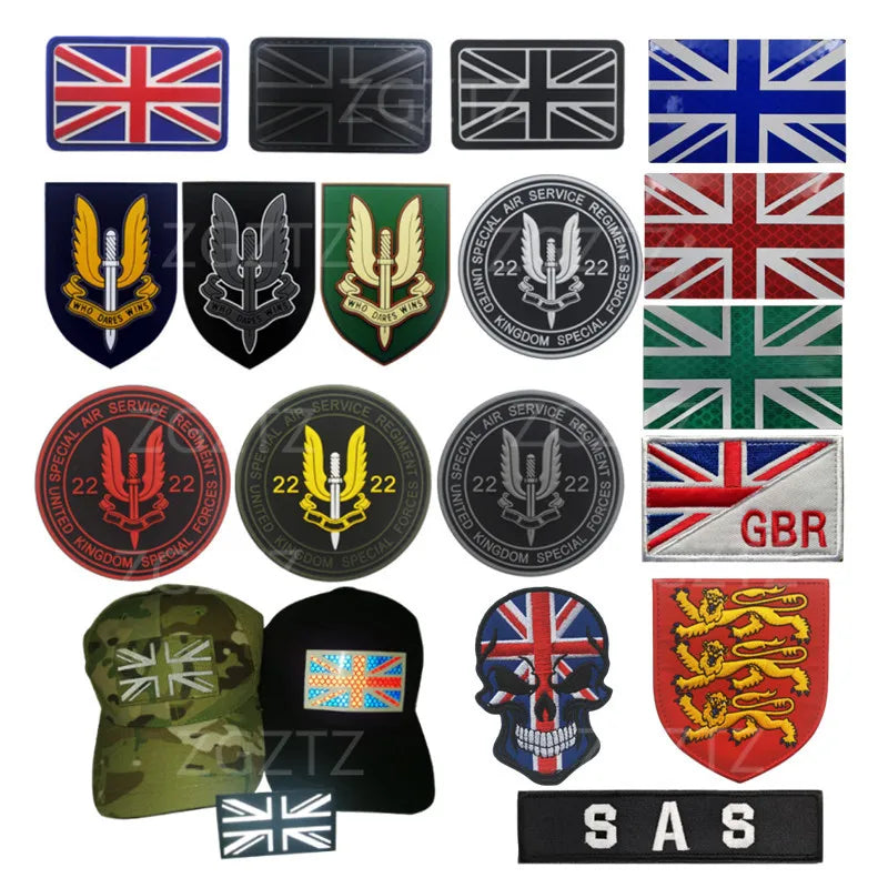 UK Embroidered Patches