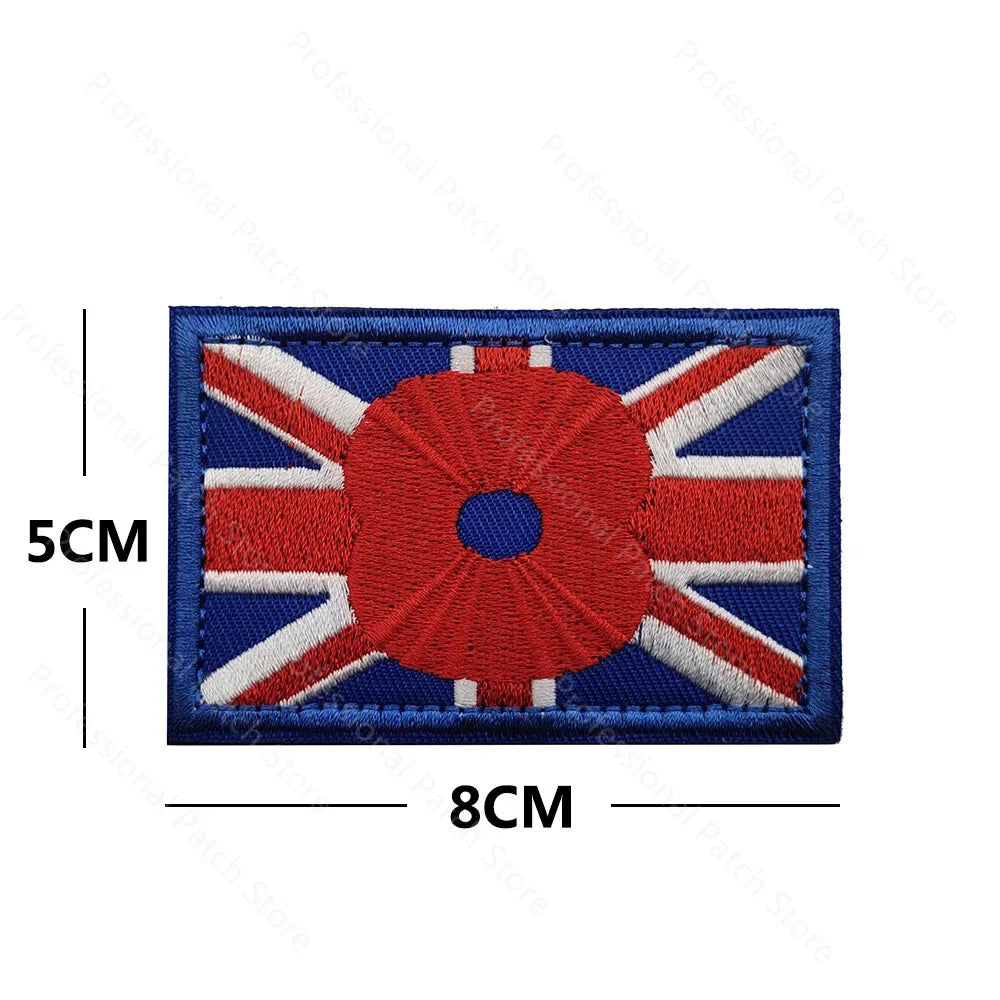 UK Embroidered Patches