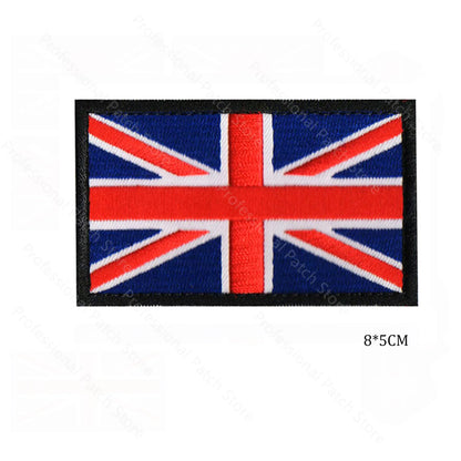 UK Embroidered Patches