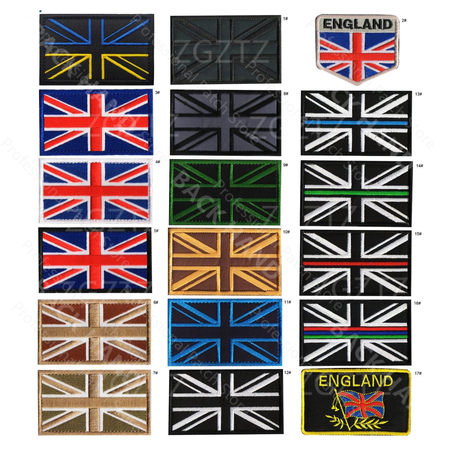 UK Embroidered Patches