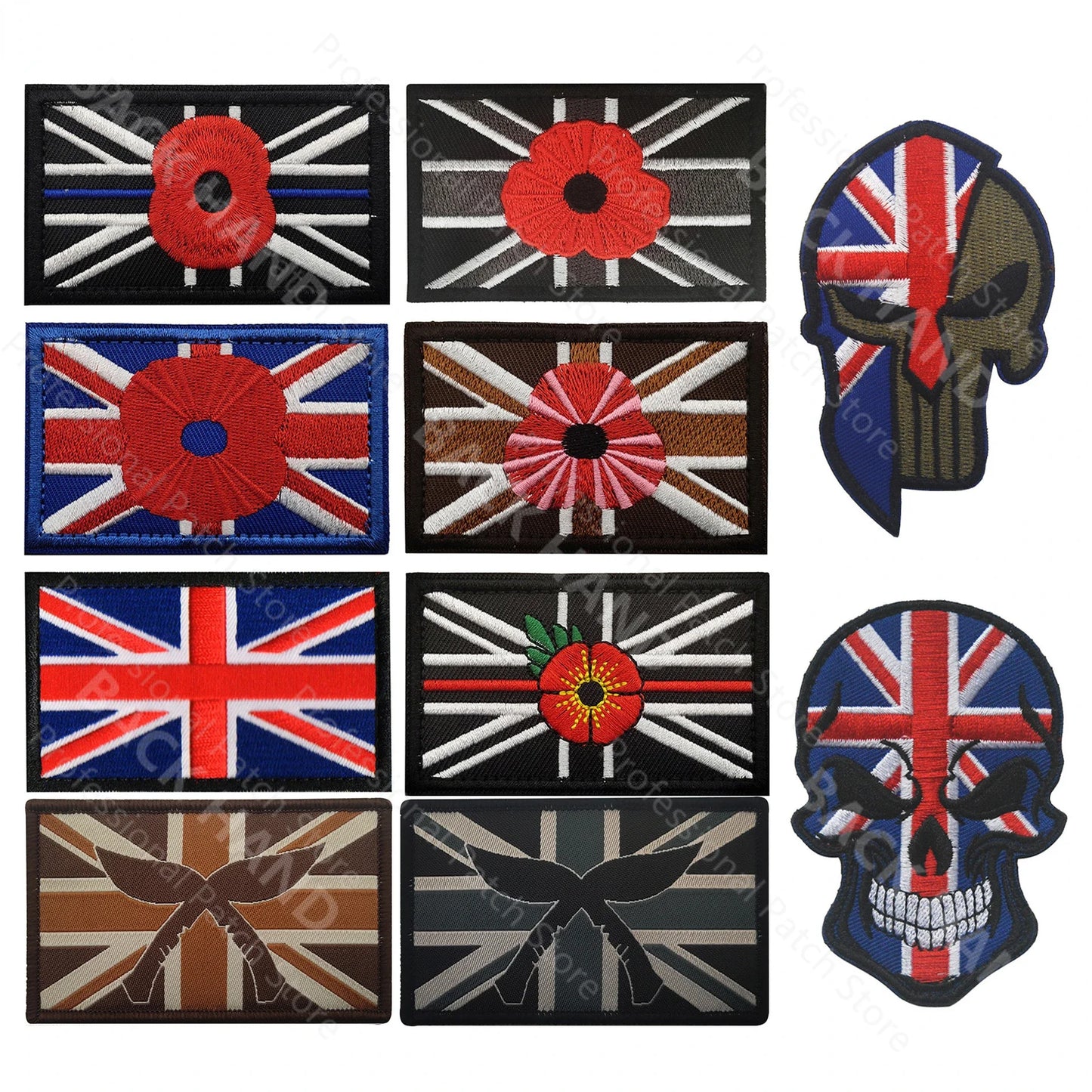 UK Embroidered Patches