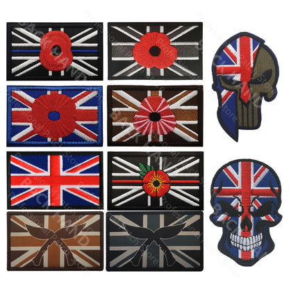 UK Embroidered Patches