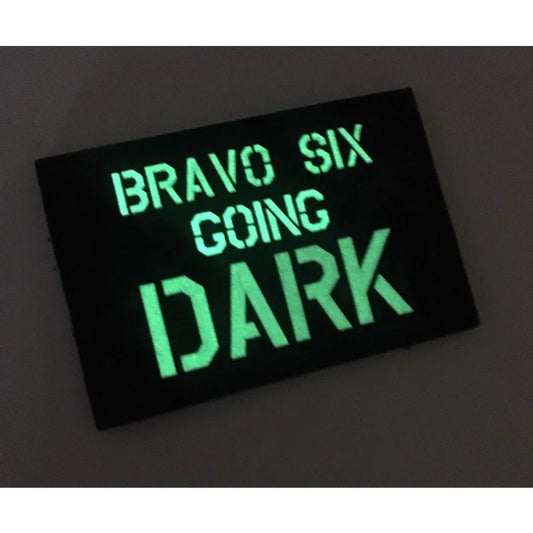 Bravo SIX Going Dark PVC Badge