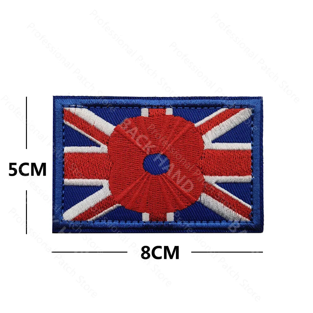 UK Embroidered Patches