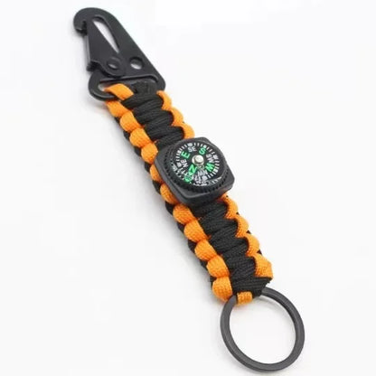 Rope Keychain with Compass