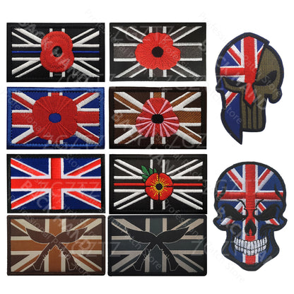 UK Embroidered Patches