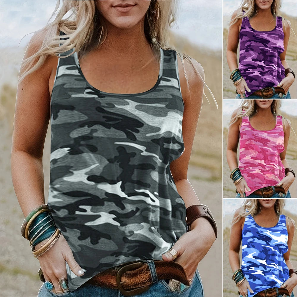 Camo Tank Top Women