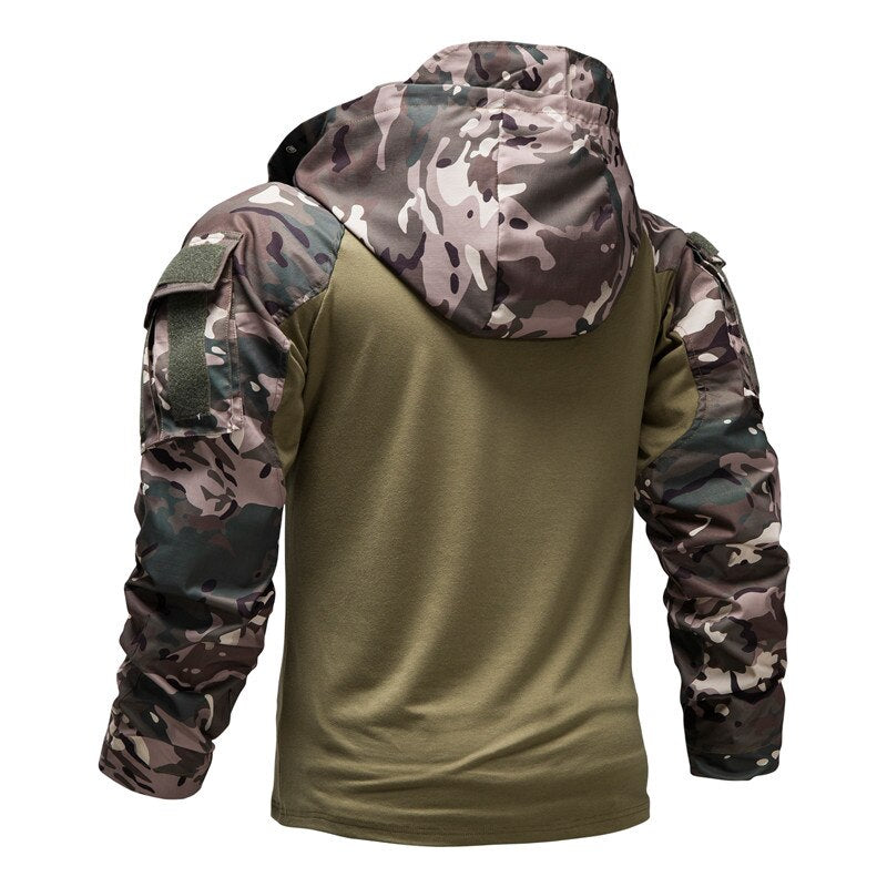 Hooded Camouflage Sweater