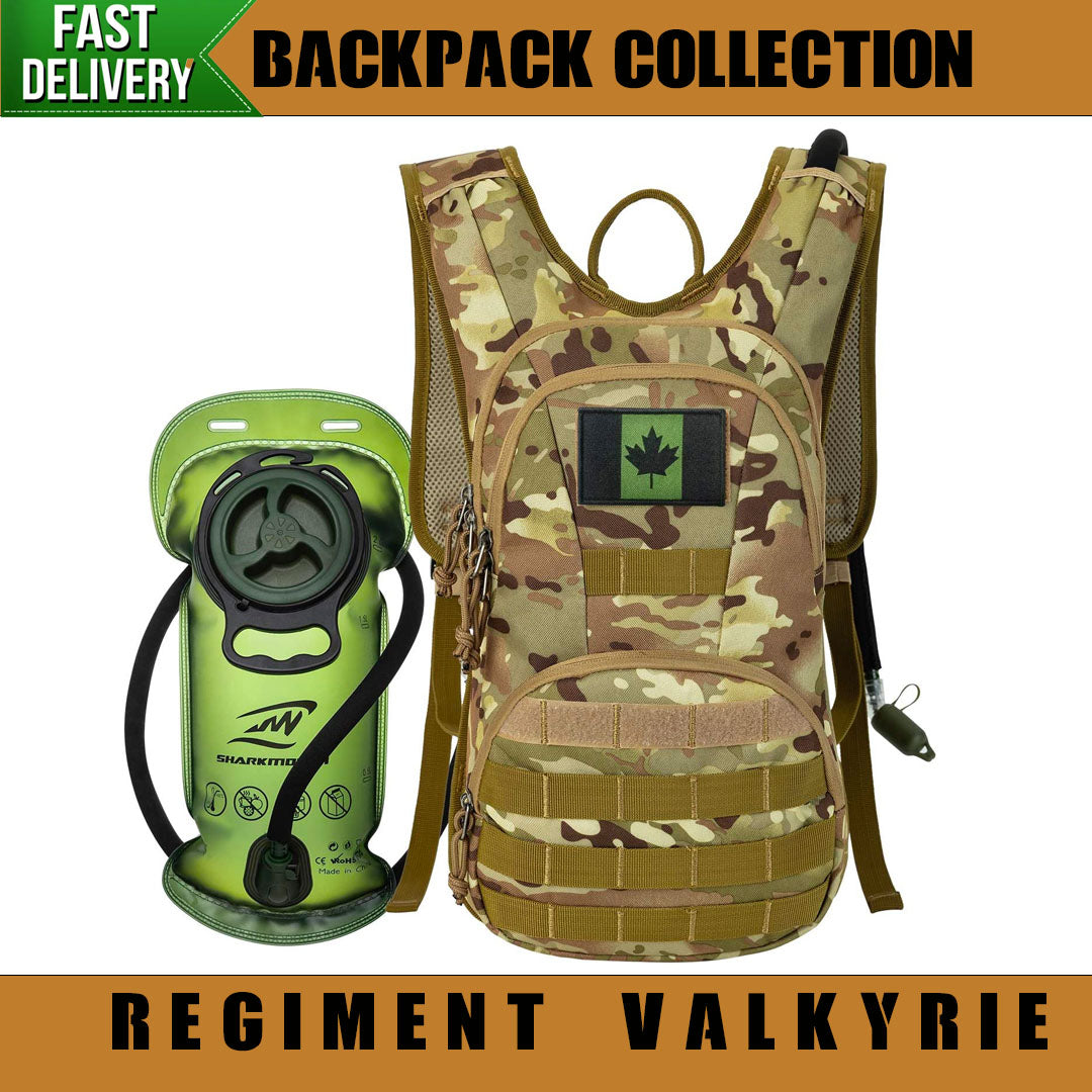 Military Daypack with Camel-bag